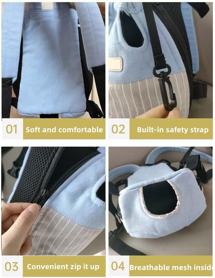 Clopon Mochila transportadora para perros pequeños, bolsas Yorkie para perros franceses, bolsas para viajar para cachorros (M, 6-9 libras), B)