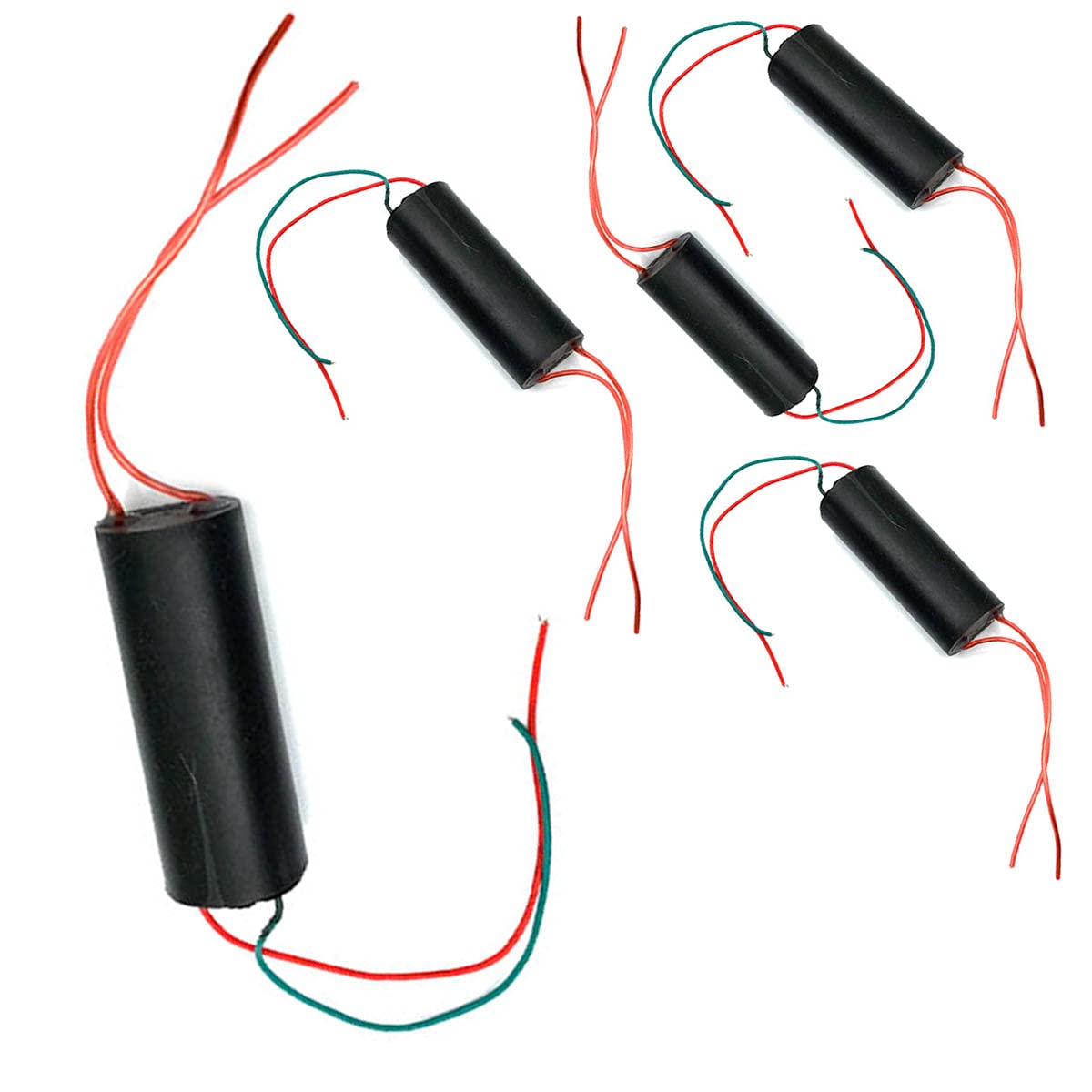 Kiro&Seeu 5PCS generador de alto voltaje DC 3V-6V a 400kV 400000V impulsar el módulo de potencia de alto voltaje transformador