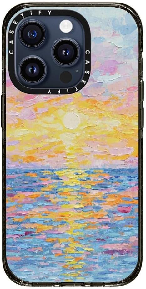 CASETiFY Impact – Funda para iPhone 15 Pro 4 veces probada contra caídas de grado militar, protección contra caídas de 8.2 pies – Impresión de