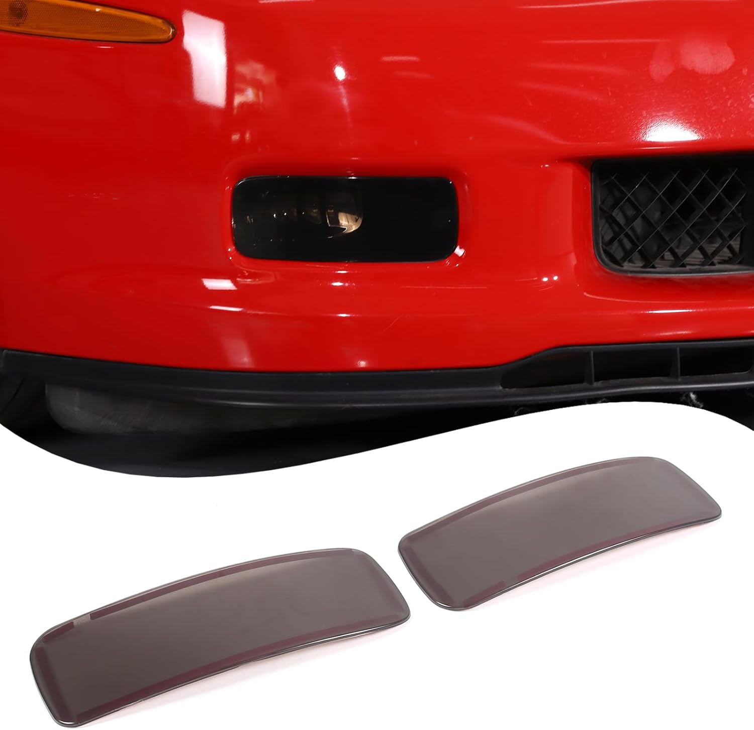 Protector de cubierta de luz antiniebla delantera compatible con Chevrolet Corvette C6 2005-2013, ABS antiniebla delantera lámpara lámpara lámpara