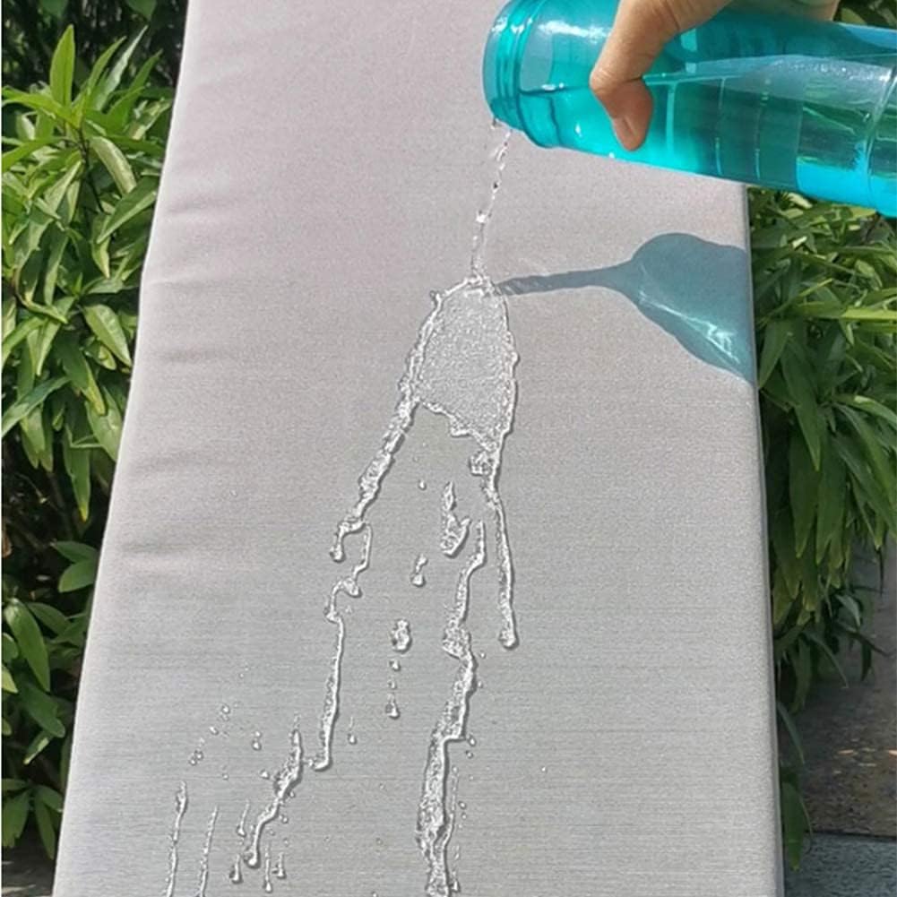 BOMATY Cojín de asiento de espuma resistente al agua, almohadilla larga para silla de columpio, cojín de asiento de ventana de bahía para