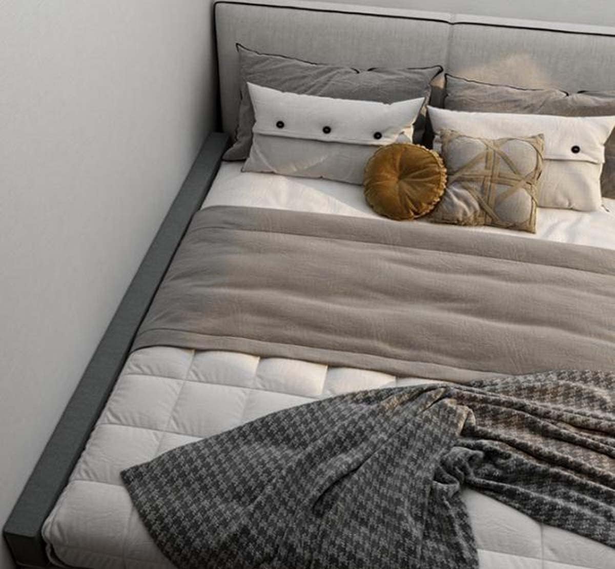 Almohada de cuña para cama de tamaño matrimonial, almohada para cabecero, relleno de huecos de cama de tamaño personalizado, cierra el espacio entre