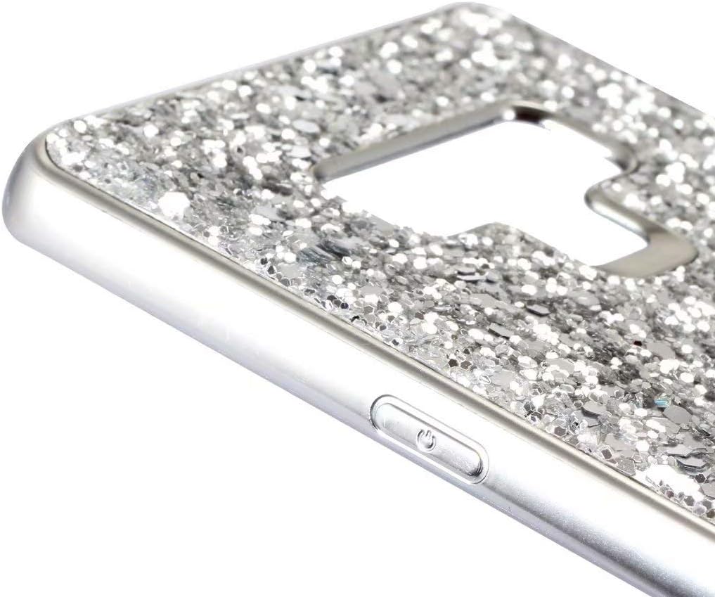 Funda para Galaxy Note 9, diseño de diamantes de imitación brillantes de cuerpo completo, delgado, galvanizado, TPU amortiguador, funda protectora