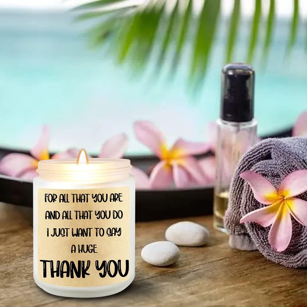 Velas perfumadas de vainilla para mamá, regalos de velas de agradecimiento para mujeres, regalo cálido para el día de Acción de Gracias, Día de la