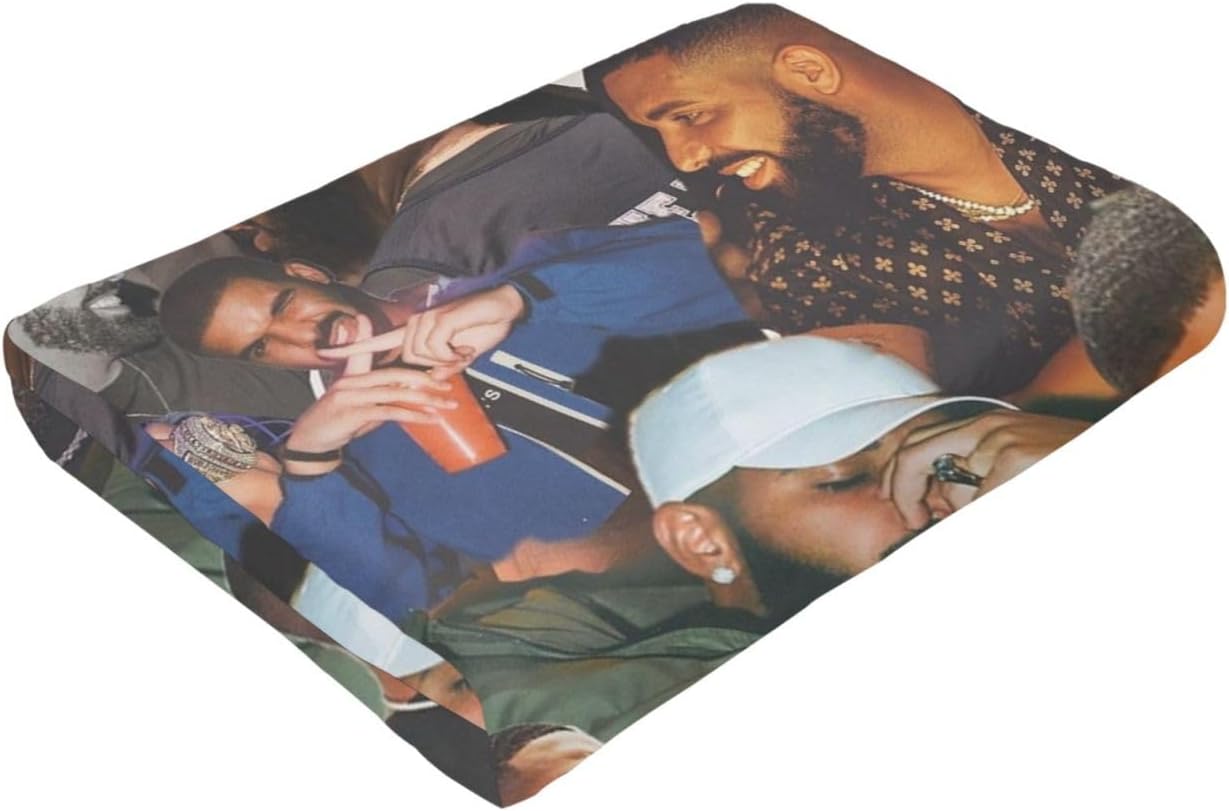 Manta de forro polar de franela ultrasuave, manta de collage de Drakes, manta cálida para todas las estaciones, ligera decoración del hogar, manta