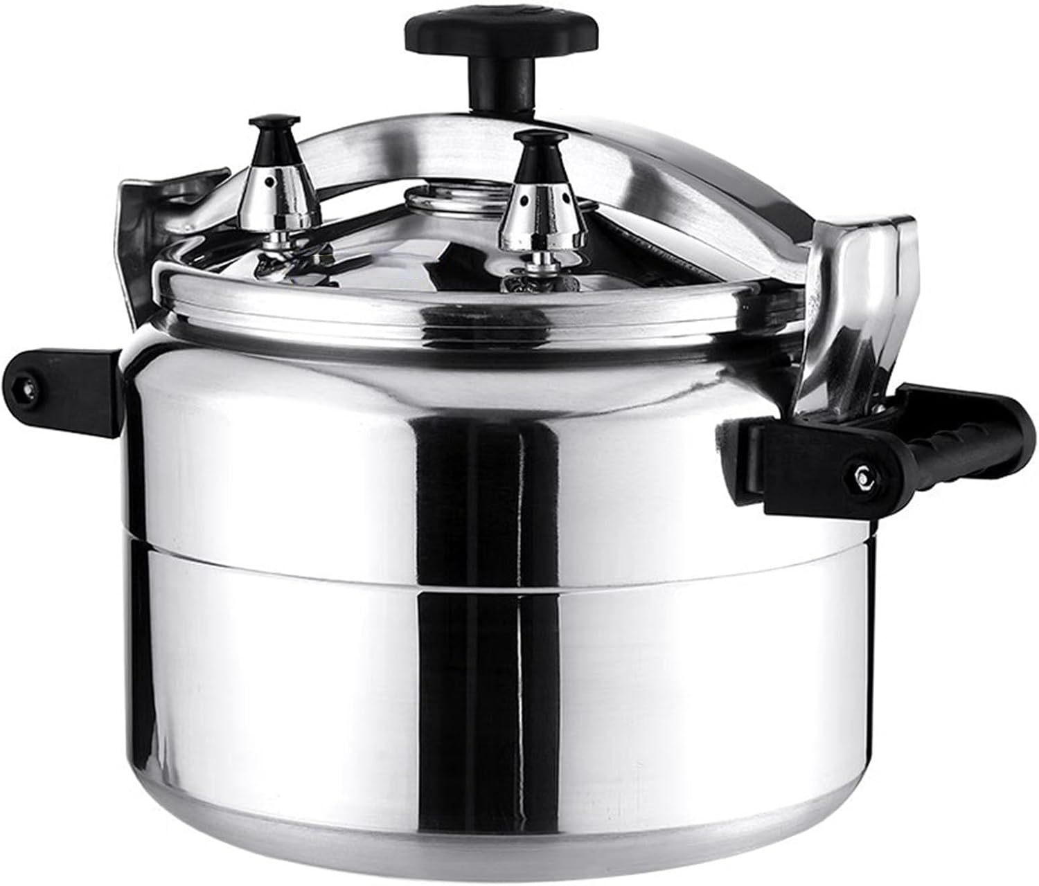 Alaaner Olla a presión a prueba de explosiones de aleación de aluminio, cocina segura, utensilios de cocina de gran capacidad para estufa de gas (4L