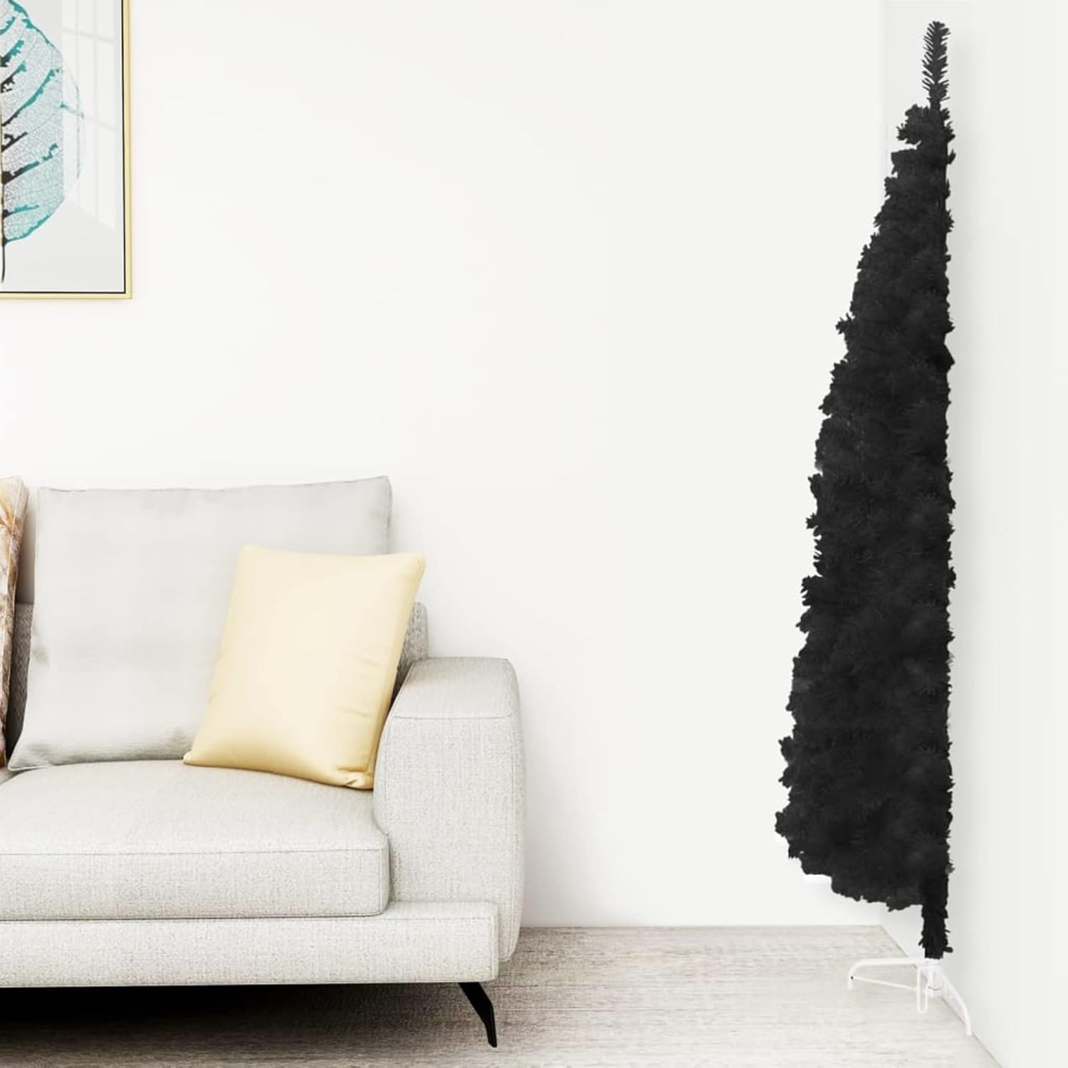 Gecheer Árbol de Navidad artificial delgado para el hogar para las vacaciones, árbol de Navidad para exteriores, interiores, fiestas de vacaciones,