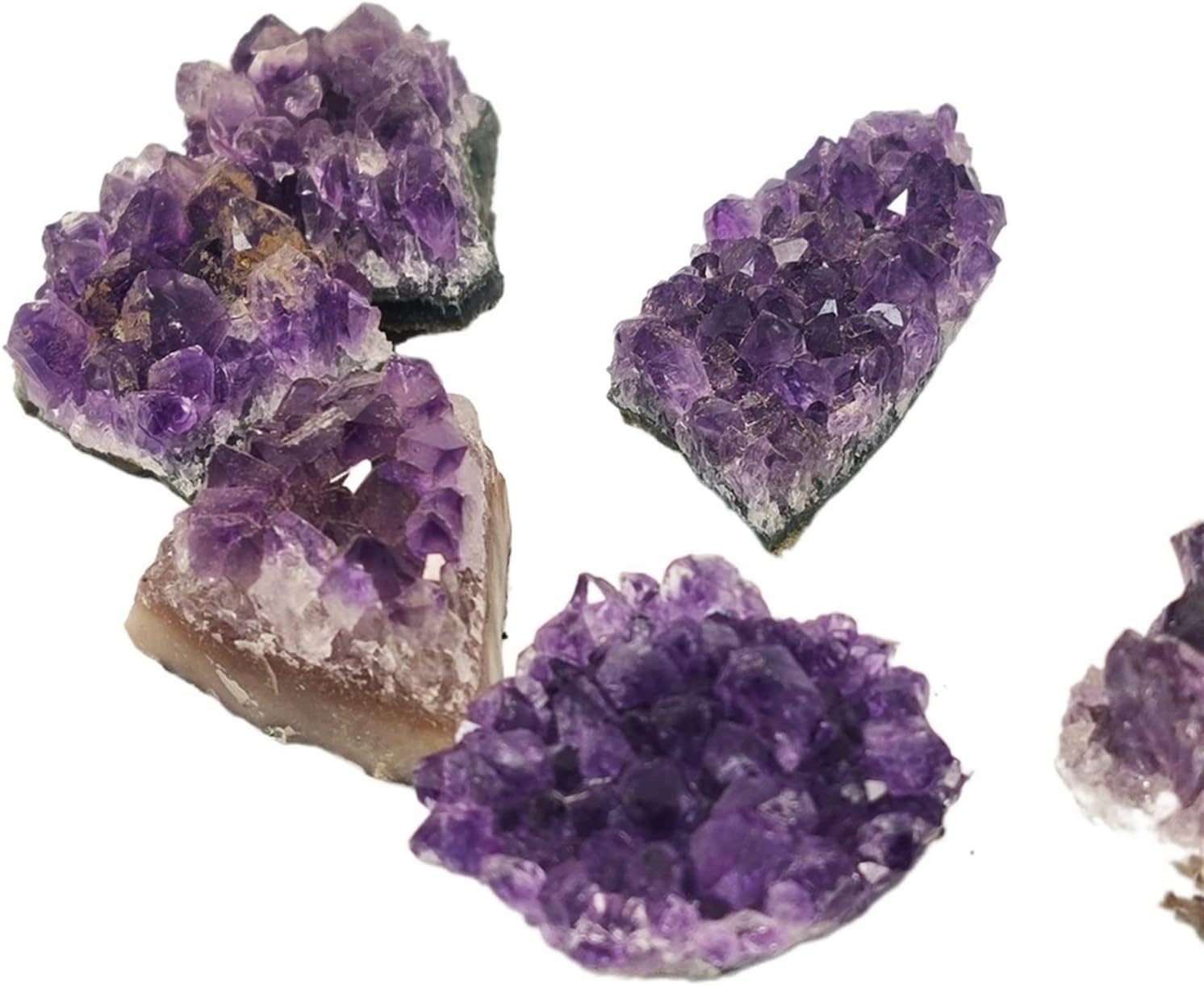GEEKAA 1pc Natural Raw Amethyst Quartz Crystal Cluster Stones Specimen Home Decoration Crafts Piedras naturales y (Size  40-50g)