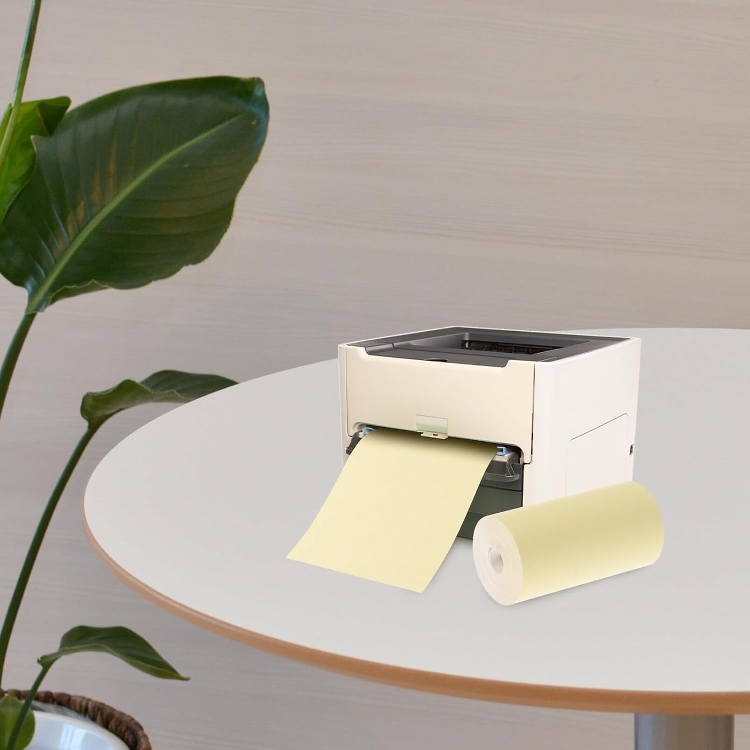 NUOBESTY Rollo de papel térmico para recibos, 4 rollos, rollo de papel de caja registradora, papel de impresora térmica de recibos para máquina de