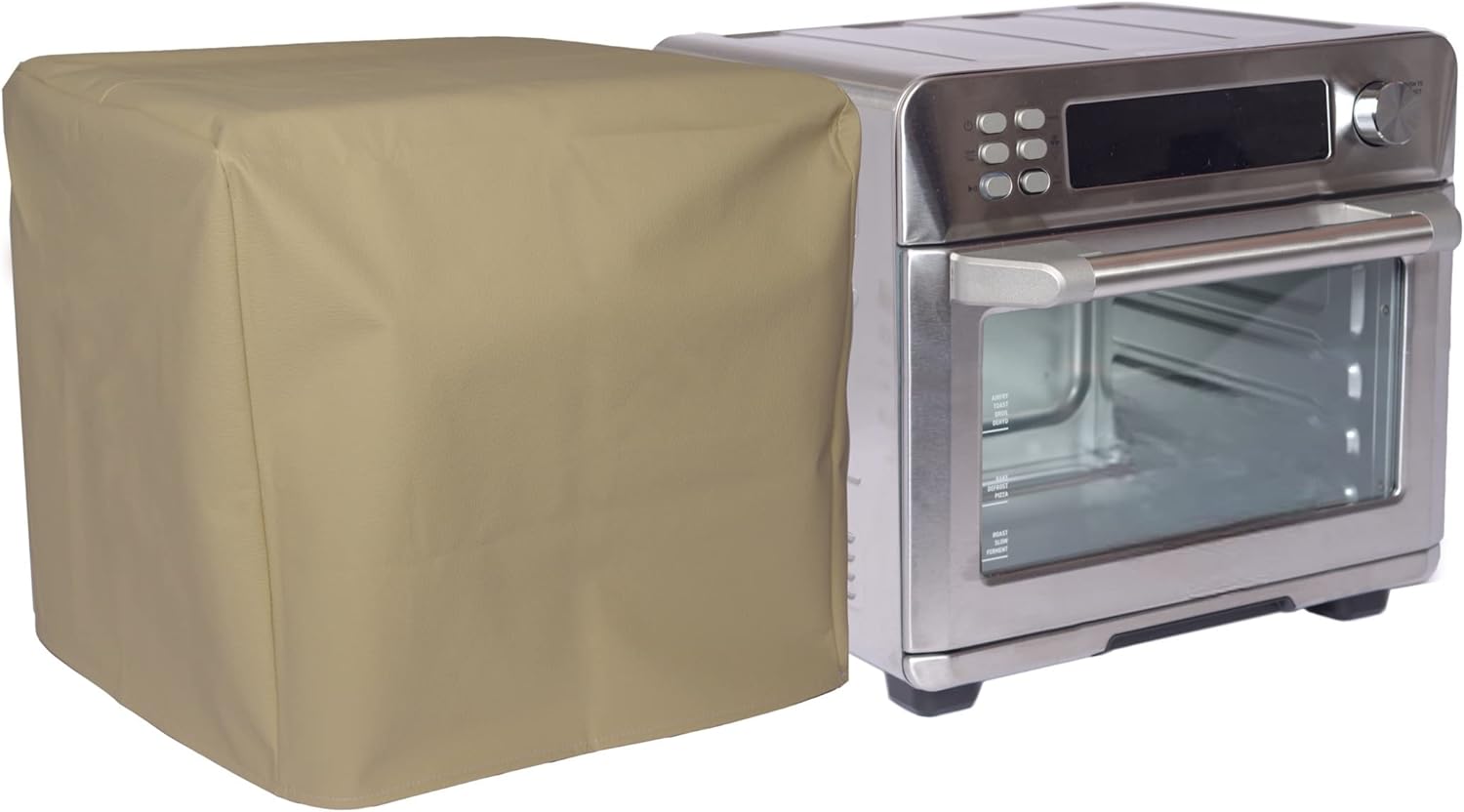 Funda acolchada beige compatible con la freidora de aire Emeril Lagasse Power 360 modelo SAFO-001 tamaño estándar, doble costura y cubierta
