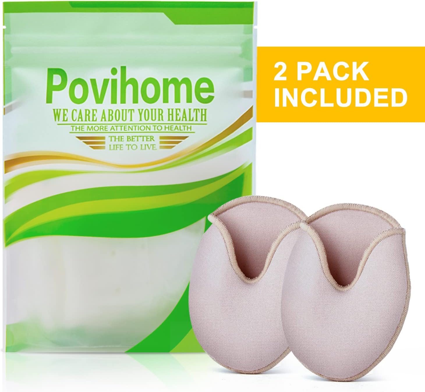 Povihome Almohadillas para proteger los dedos de los pies, cubierta de gel para los dedos de las mujeres 5-7 para talón, ballet, zapatos de punta, 1