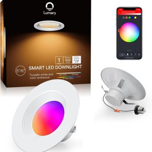 Iluminación LED de empotrar de 6 pulgadas, 13 W Lumary Luminarias LED, luces WiFi de empotrar inteligentes, Luminarias RGBWW, se sincroniza con la Iluminación LED de empotrar de 6 pulgadas, 13 W Lumary Luminarias LED, luces WiFi de empotrar inteligentes, Luminarias RGBWW, se sincroniza con la