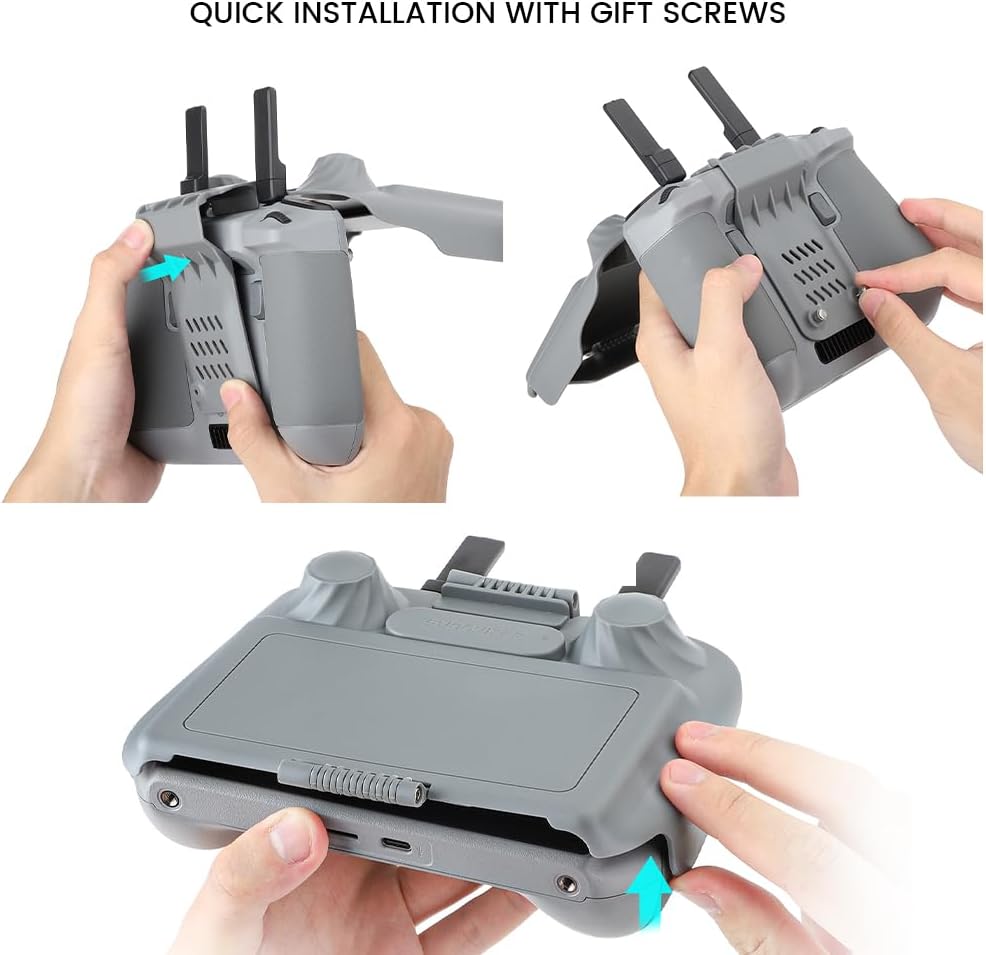 Mini 4 ProAir 3 Accesorios 3 en 1 Sun HoodParasol Protector para DJI RC 2 Control remoto Joysticks Cubierta Pantalla Completa Accesorios