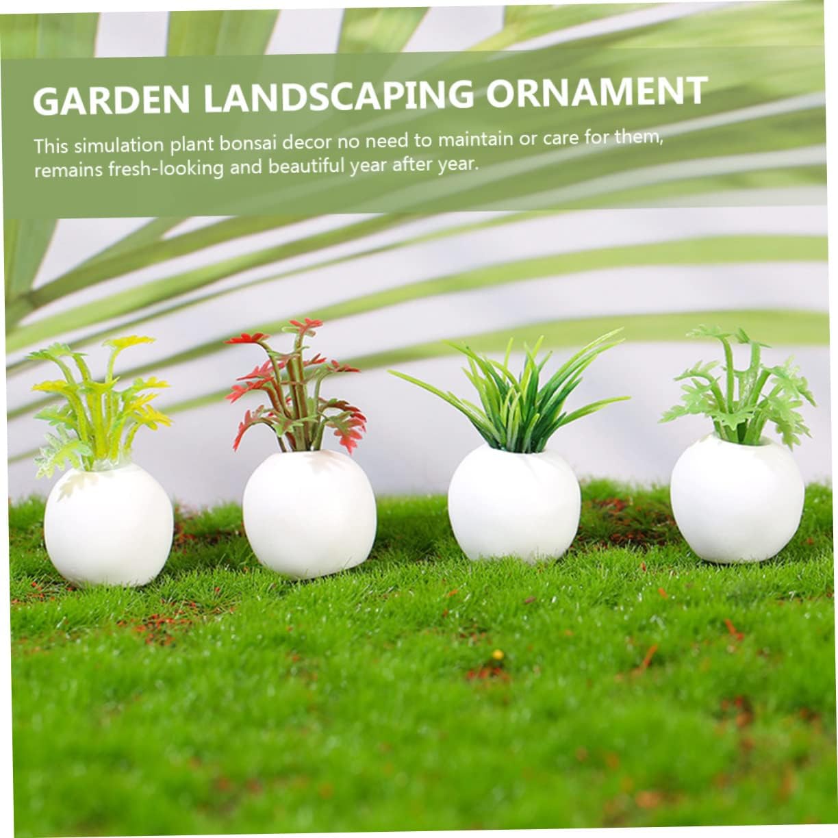 NOLITOY 12 piezas de mini plantas en maceta, accesorios para casa de muñecas en miniatura, planta bonsái en miniatura, maceta pequeña modelo bonsái,