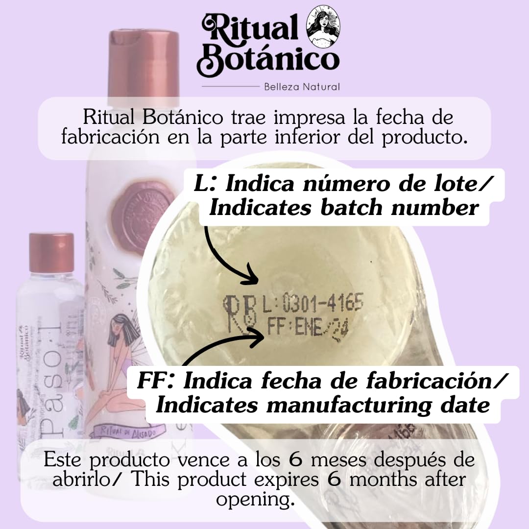 RITUAL BOTANICO Keratina Para Alisar El Pelo Sin Formol L