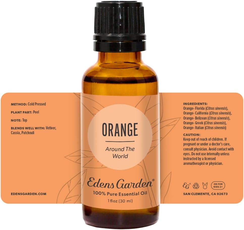 Edens Garden Aceite esencial de naranja “Around The World”, 100% puro grado terapéutico (aceite esencial aromático natural sin diluirhomeopático