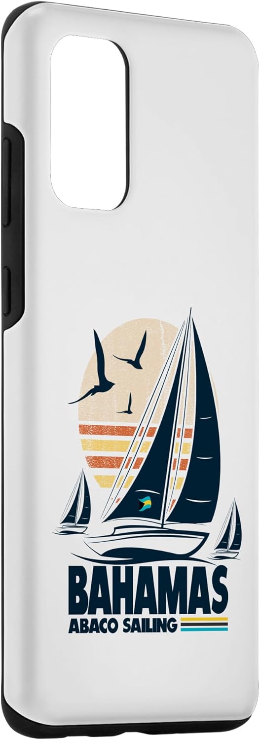 Galaxy S20+ Abaco Sloop Sailing Bahamas Regatta Sailboat Bahamian Flag Case