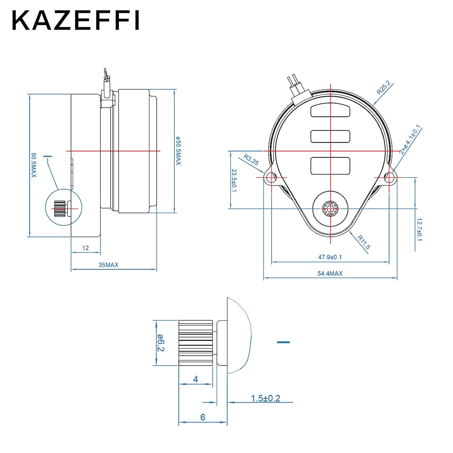 Motor Synchron 24V 4RPM Reemplazo para Honeywell Motor 802360JA, utilizado en V80438044 Honeywell Zone Valve Control