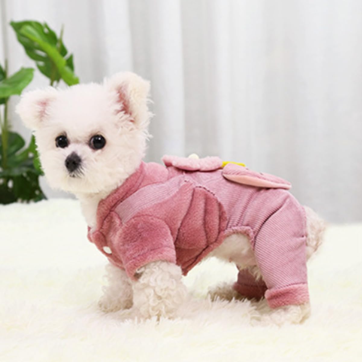 Abrigo de invierno para perro, ropa para cachorros, traje de pana para Halloween, Navidad, sudadera cálida para perro, overol para gato, pijamas