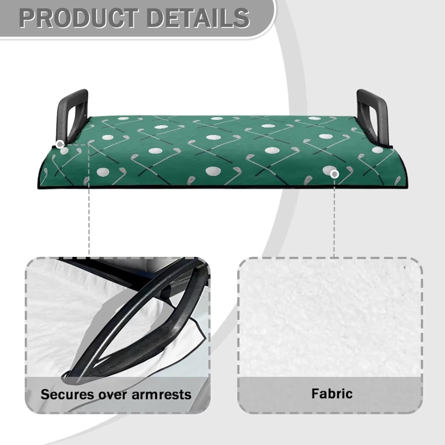 Darisoco Golf Cart Seat Covers Golf Cart Seat TowelBlanket Golf Cart Accessories Fit for Most 2 Seat Golf Carts