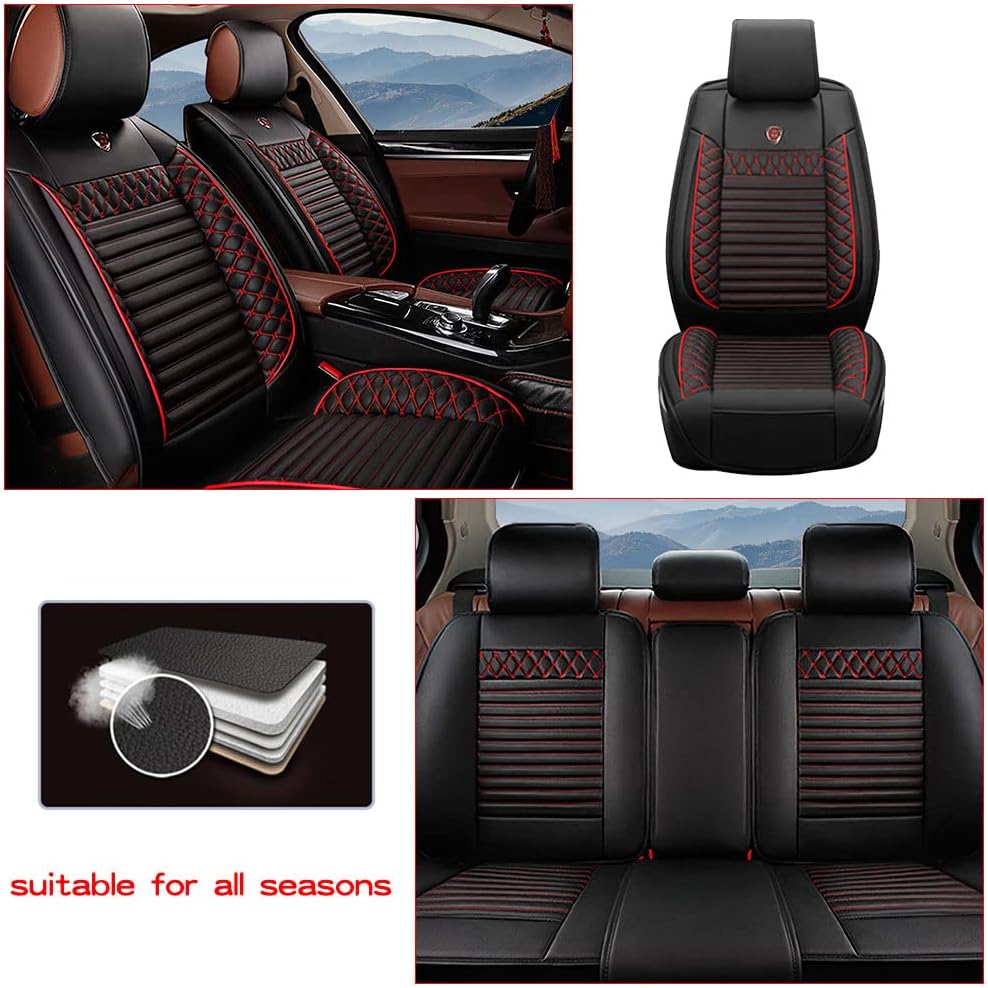 5 fundas de asiento de automóvil para Cadillac Escalade 2001-2025, cubierta interior delantera y trasera, protectores de asiento divididos