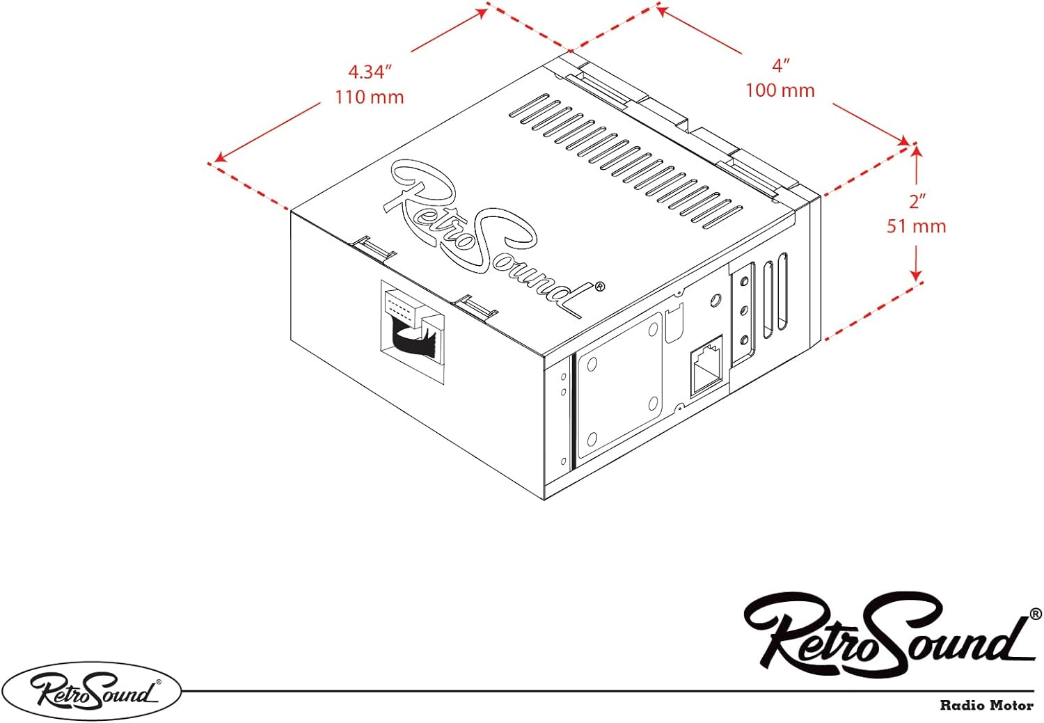 RetroRadio compatible con Datsun 510 LCB-M4-302-06-76Z 1967-69