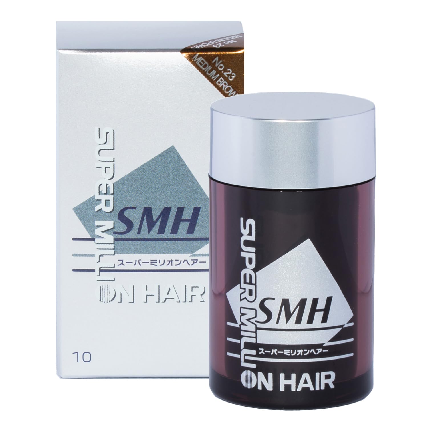 Super Million Hair Fibras de construcción  0.35 onzas de espesante de cabello para adelgazar el cabello, polvo natural para el cabello, agua,