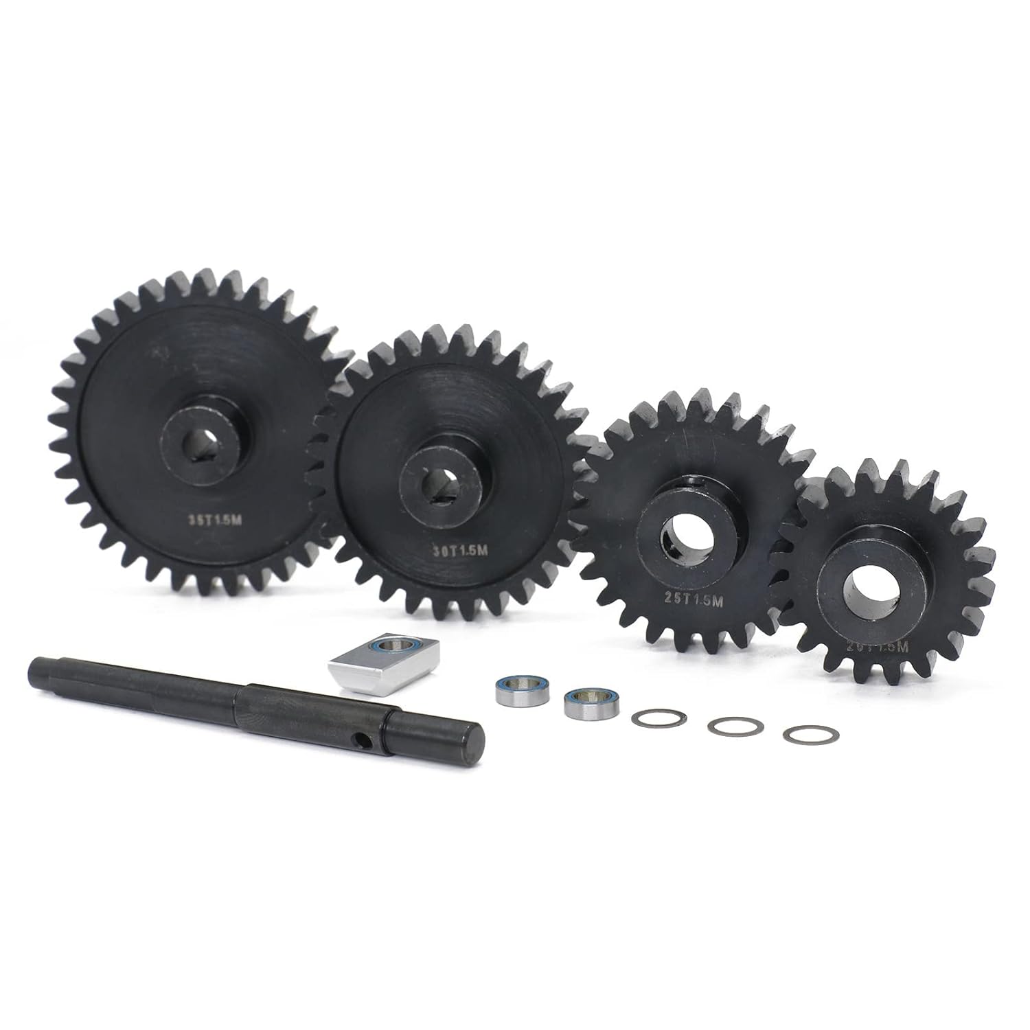 Juego de engranajes de coche a control remoto, engranajes de acero endurecido para Traxxas 15 X-MAXX XRT 1.5M 20T-25T-30T-35T Crawler Car Large