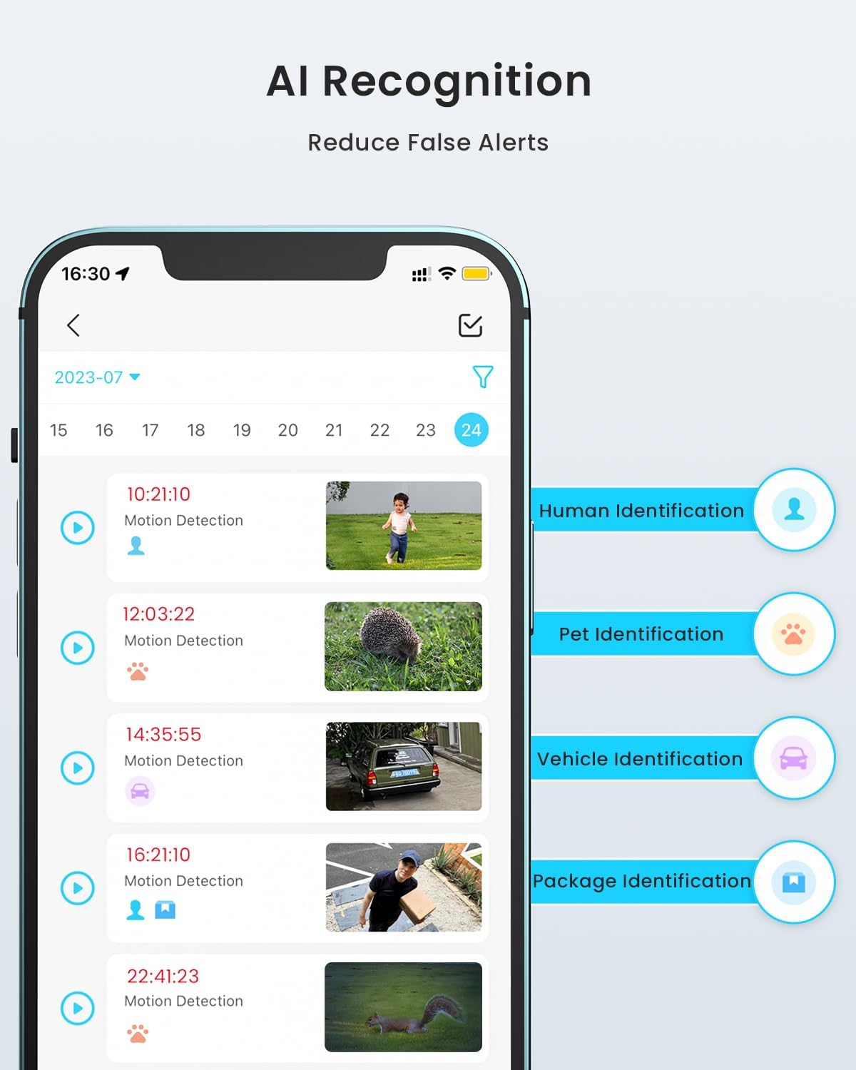 ieGeek – Cámaras de seguridad solares inalámbricas para exteriores, paquete de 2 cámaras con batería WiFi 2K para vigilancia del hogar, cámara