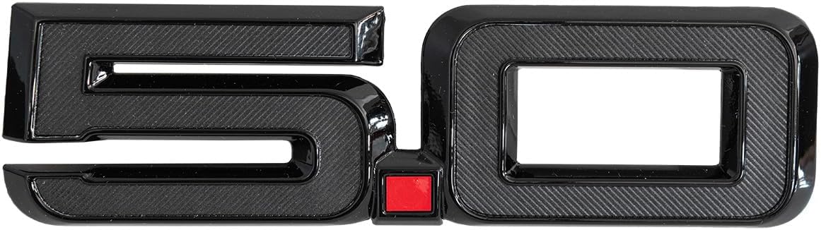 Emblema de guardabarros OEM PR3Z-16228-C negro 5.0 hecho para Ford Mustang GT 2024
