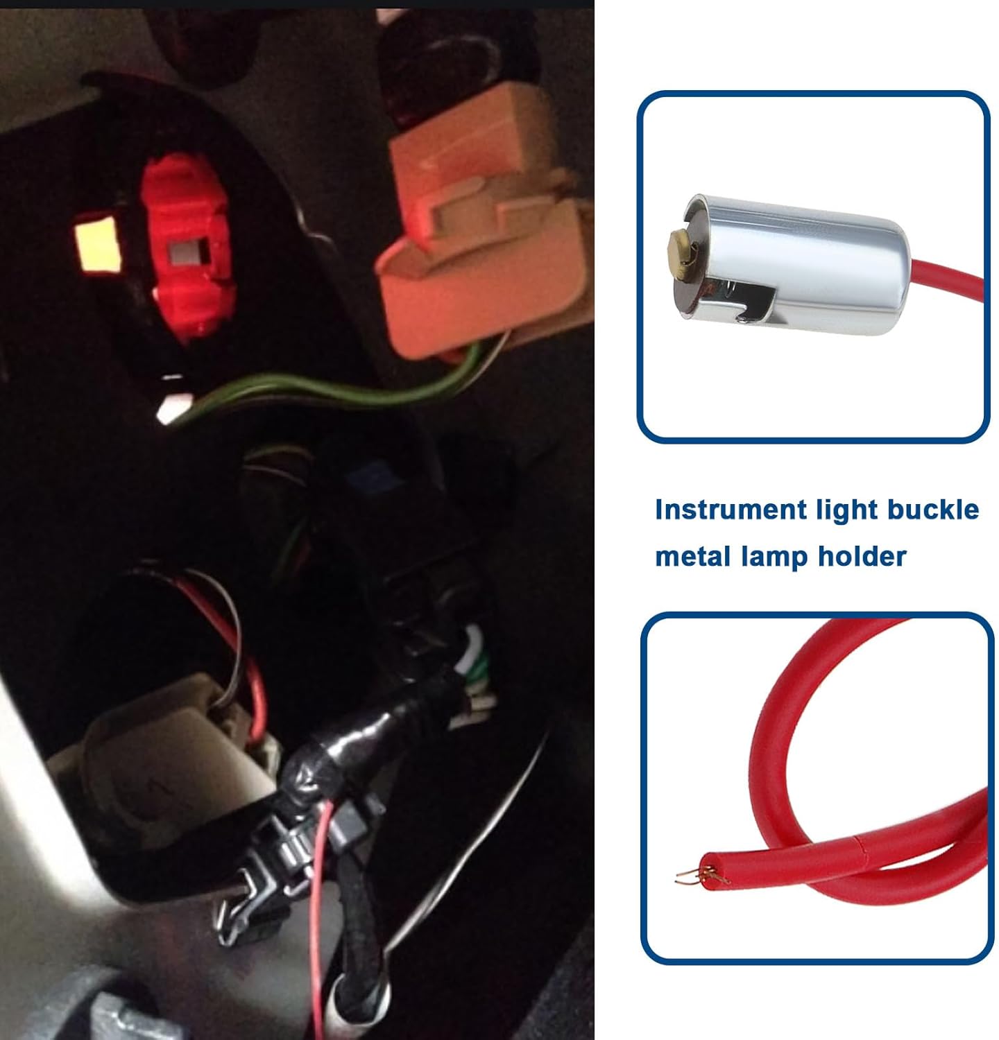 eMagTech 4 unids BA9S T4W bombilla socket titular conector para luz de giro instrumento luz freno luz trasera faro automotriz piezas