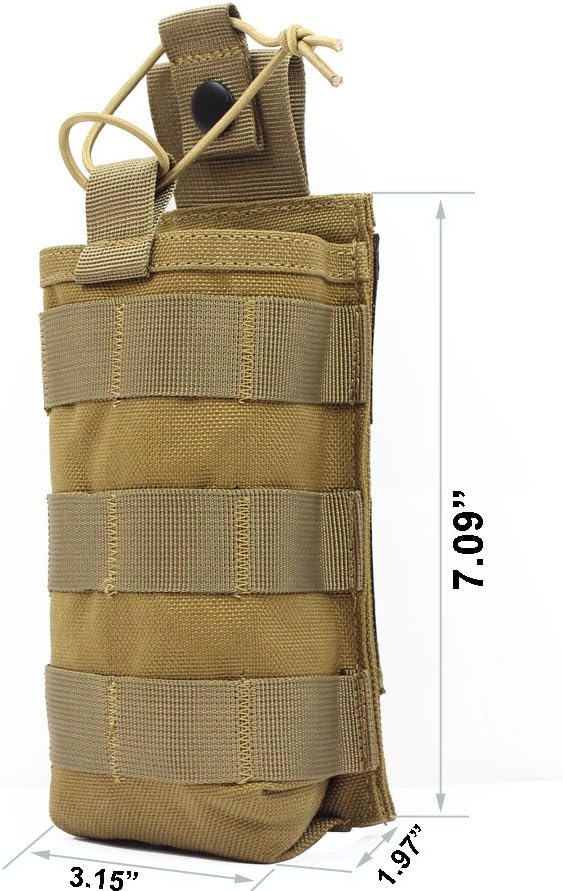 Funda táctica para radio, 1000D Tactical Molle de dos vías para walkie talkies