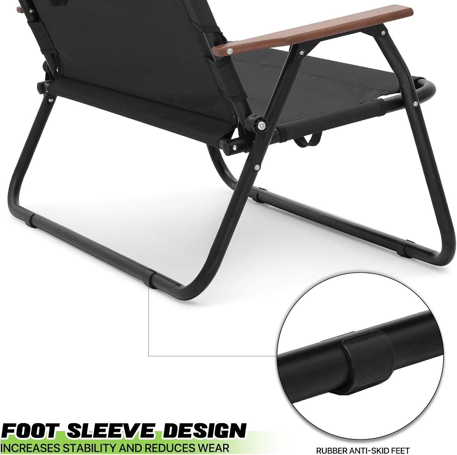 Magshion Silla de campamento de doble asiento de 39 pulgadas, soporta 330 libras para adultos, silla plegable de alta resistencia para 2 personas,