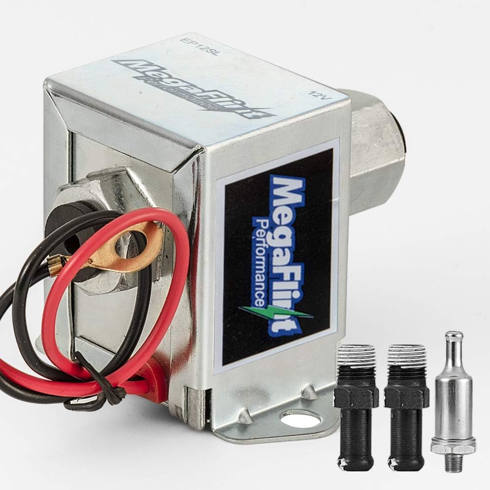 12V Upgrate Universal Electric Fuel Pump Metal Solid (2.5-4 PSI) Low Pressure for Petrol & Diesel EP12S HEP-02A