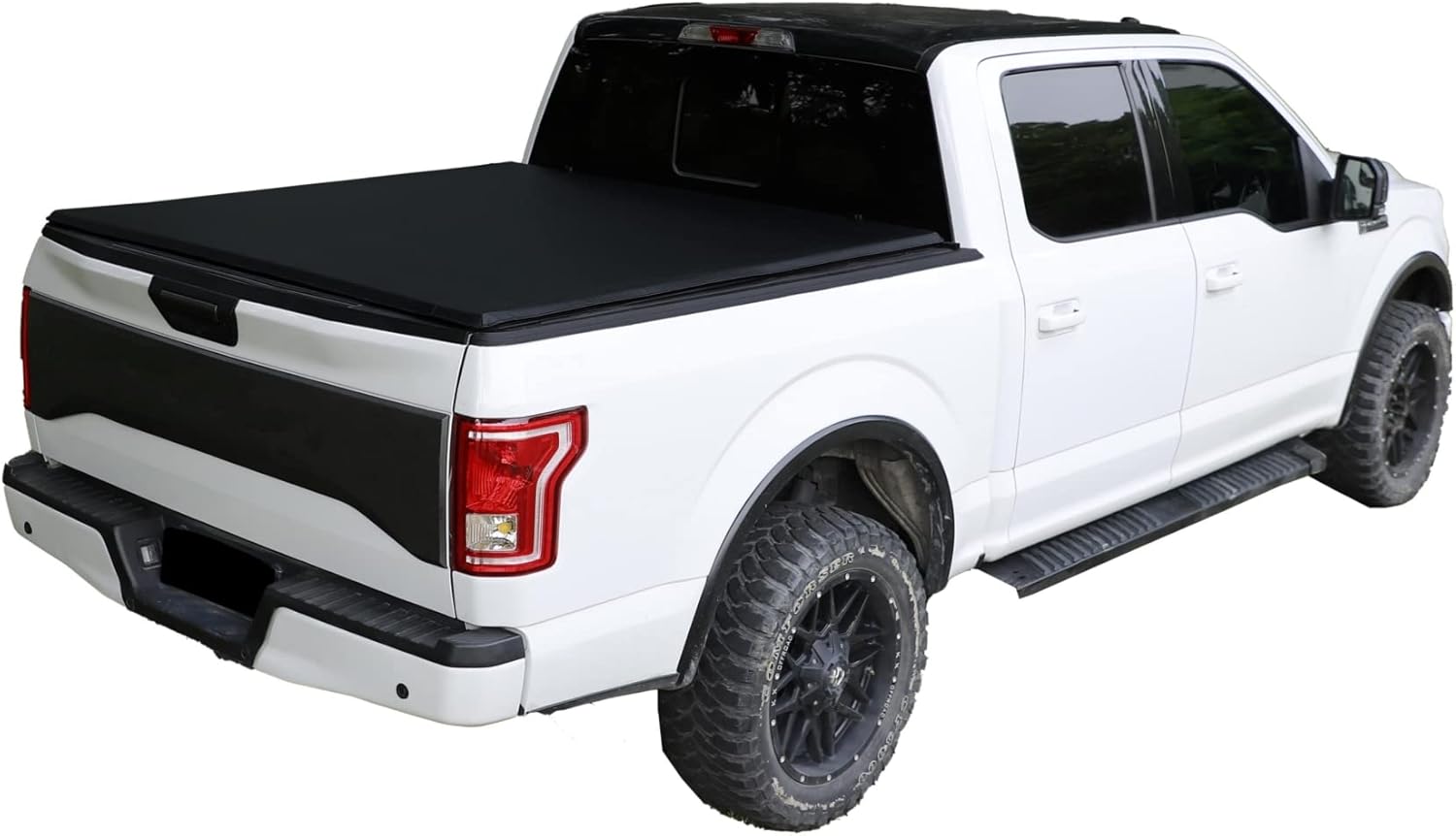 INEXRUD Cubierta enrollable suave para caja de camioneta de 6.8 pies  81.8 pulgadas, compatible con Ford F-250 F-350 1999-2016 Super Duty Vinyl