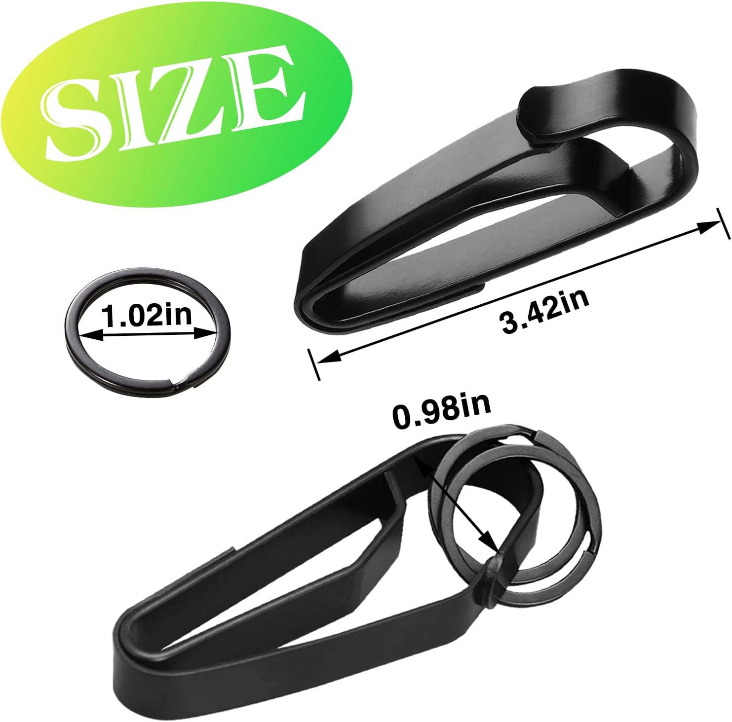 Tactical Stealth Key Ring Holder Special for Police and Fire Agencies Duty Belt, Double Side Quick Release Key Holder with Detachable Keyring – 2