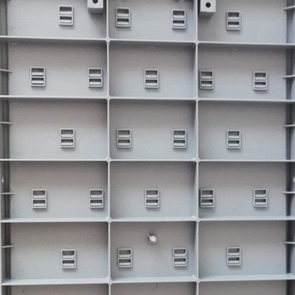 Eapmic Estante de secado de laboratorio, 2 piezas, desmontable, 27 clavijas, montaje en pared, para cristalería, bandeja de drenaje moldeada