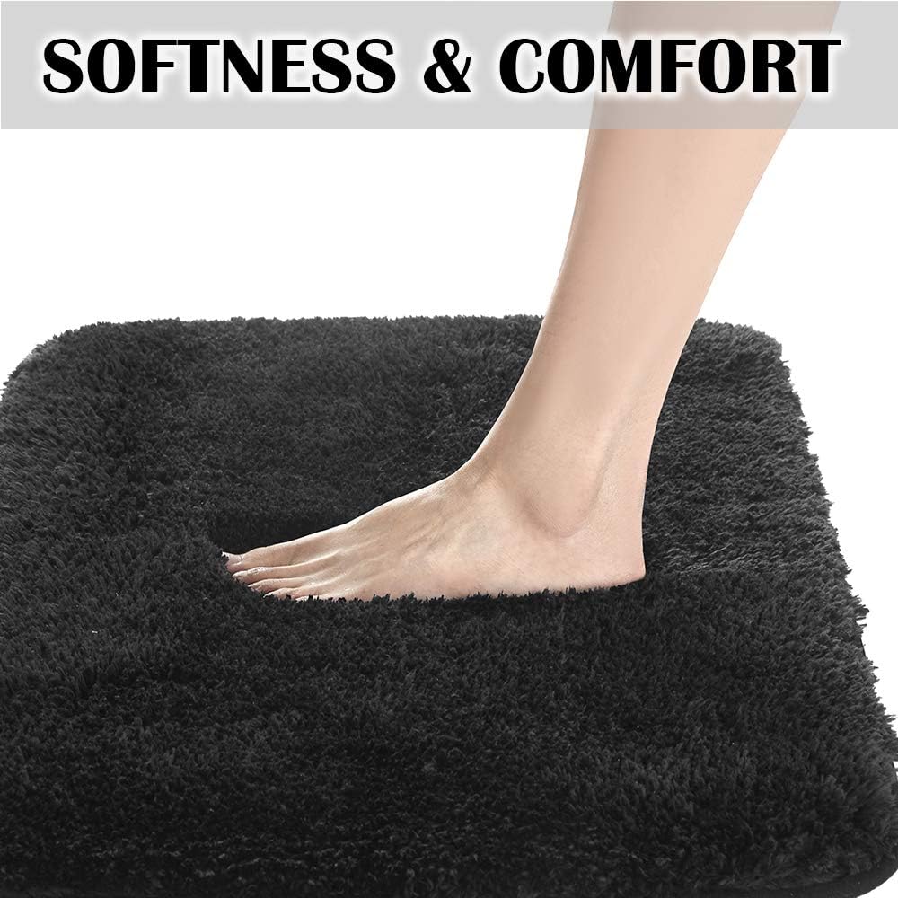 Suchtale – Alfombra peluda de microfibra suave para baño, antideslizante, absorbe el agua, lavable a máquina, alfombra de felpa gruesa para ducha