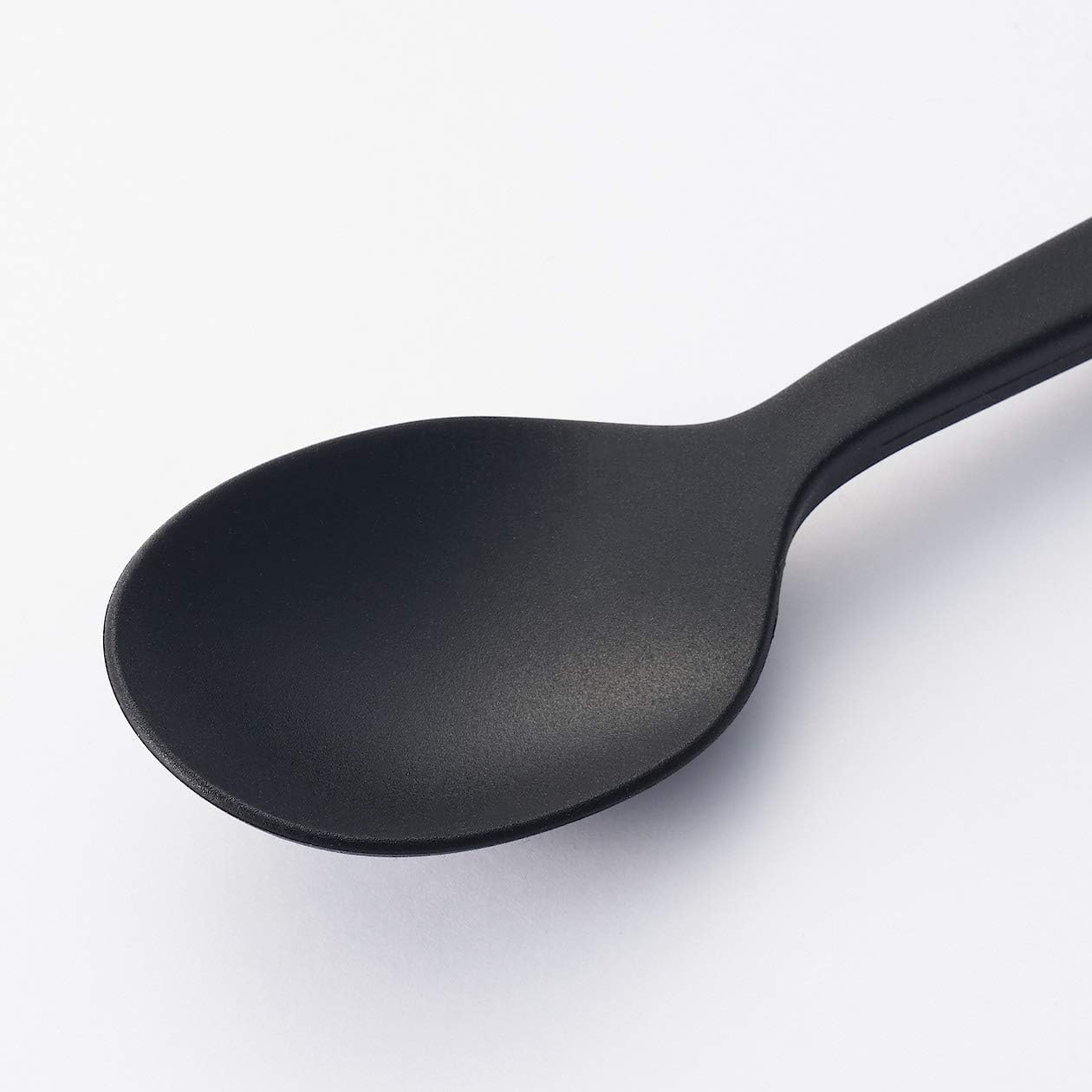 Cuchara de cocina de silicona pequeña 9.8 in negro