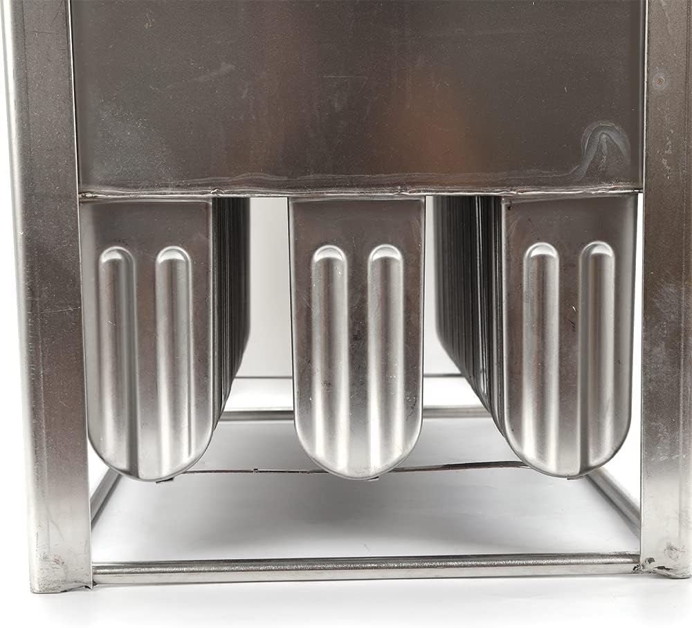 KONKENIE Acero inoxidable Ice Lolly Molds Palillo de helado de paleta titular de plata (30PCS)