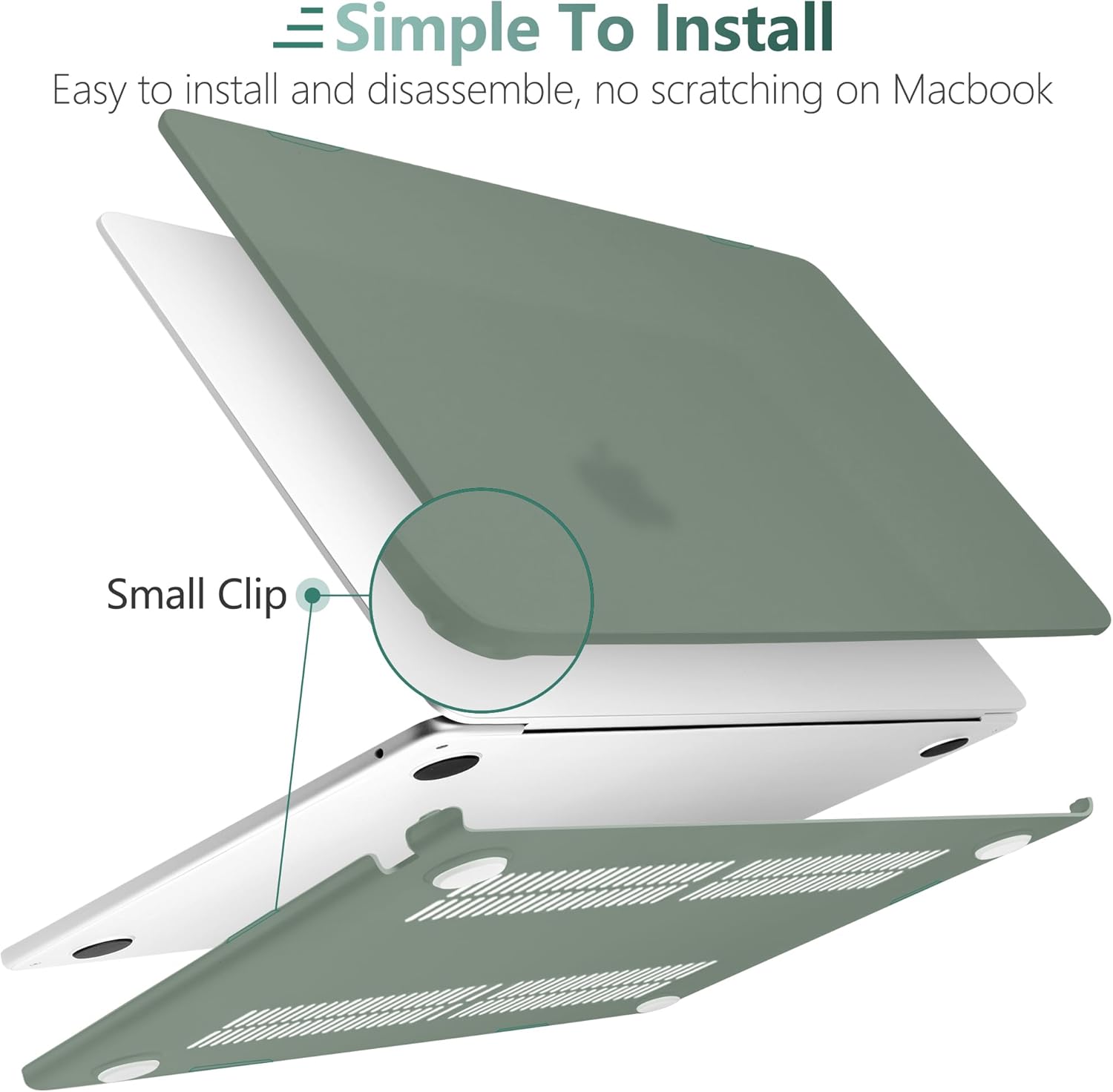 Funda para MacBook Air de 15 pulgadas 2023 lanzada en 2023 A2941 con chip M2, carcasa rígida de plástico para laptop con cubierta para teclado y