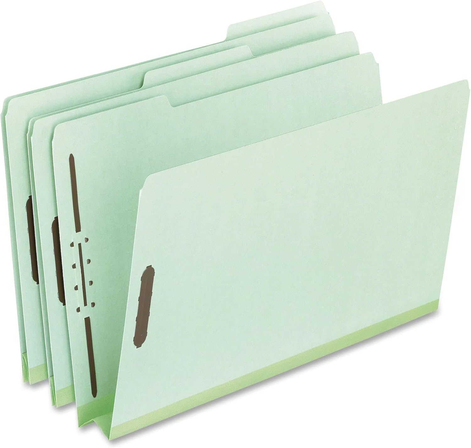 Pendaflex 17186 Carpetas de cartón prensado, 2 sujetadores, expansión de 2 pulgadas, pestaña 13, legal, verde (caja de 25)