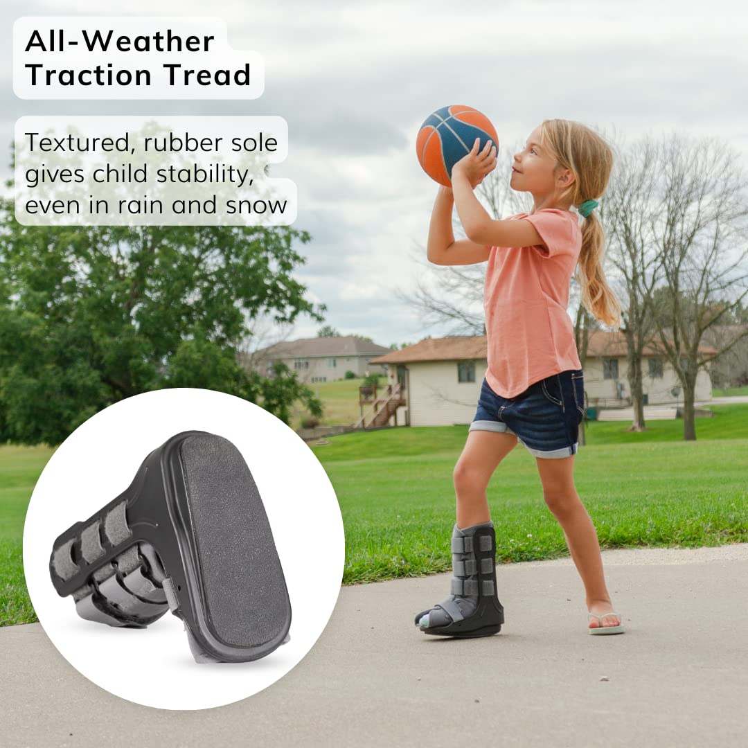 BraceAbility Botas para caminar pediátricas  Zapatos ortopédicos CAM de apoyo para jóvenes lesiones por rotura de tobillo, fractura ósea
