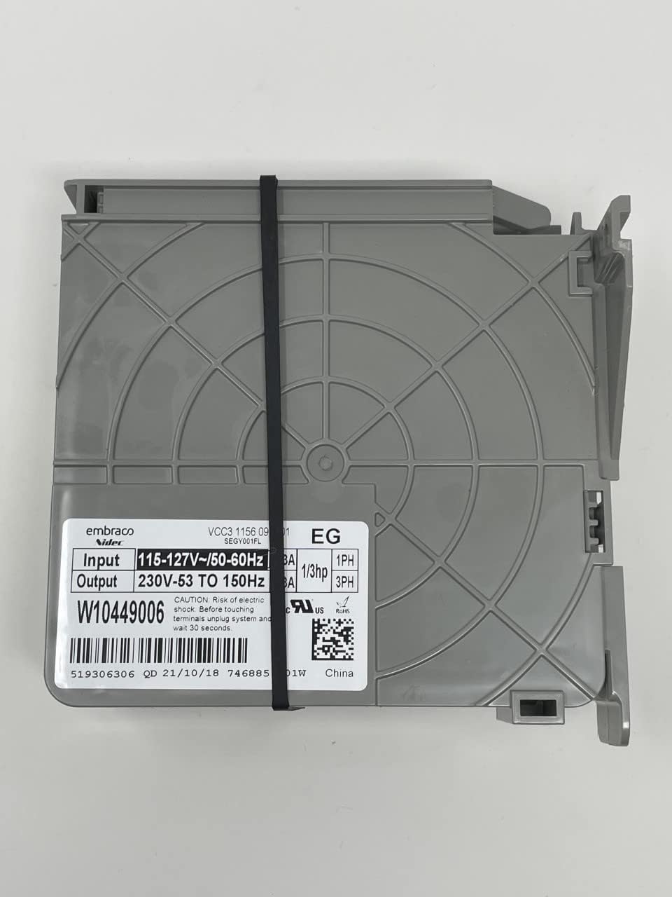 Tablero del inversor del refrigerador W10449006 hecho por el fabricante de piezas OEM WPW10449006, AP6021557, W10449006, 4446958, PS11754881