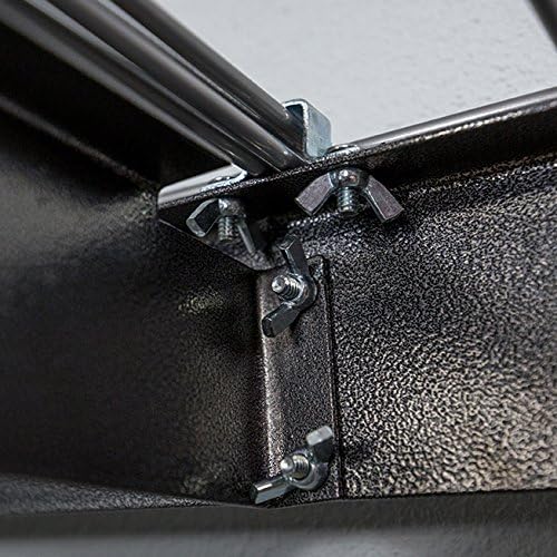 SafeRacks Estante de almacenamiento de garaje – Hammertone  Estantería de acero  2 pies de profundidad x 4 pies de ancho x 7 pies de alto