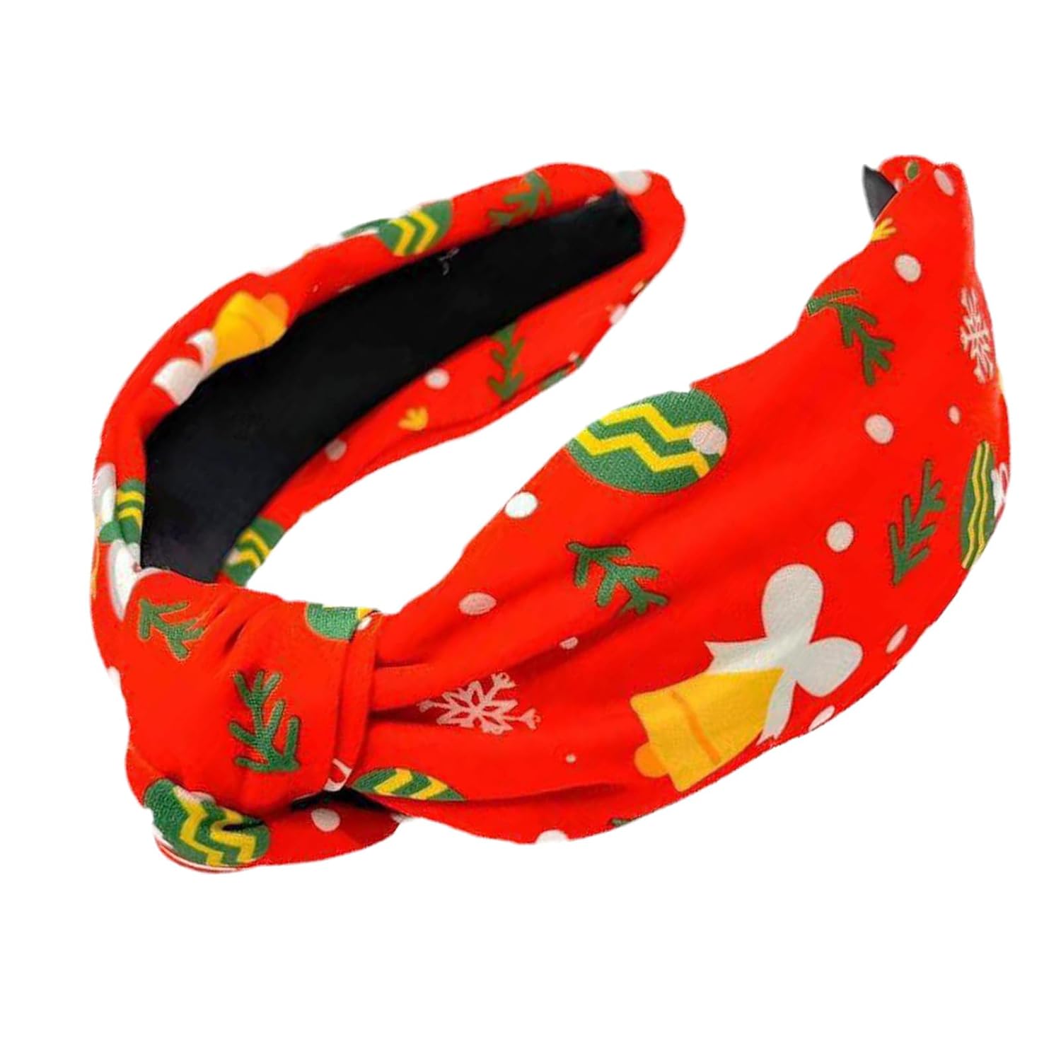 2 diademas anudadas de Navidad para mujeres y niñas, diademas verdes y rojas, lindos copos de nieve, Papá Noel, muñeco de nieve, árbol de Navidad,