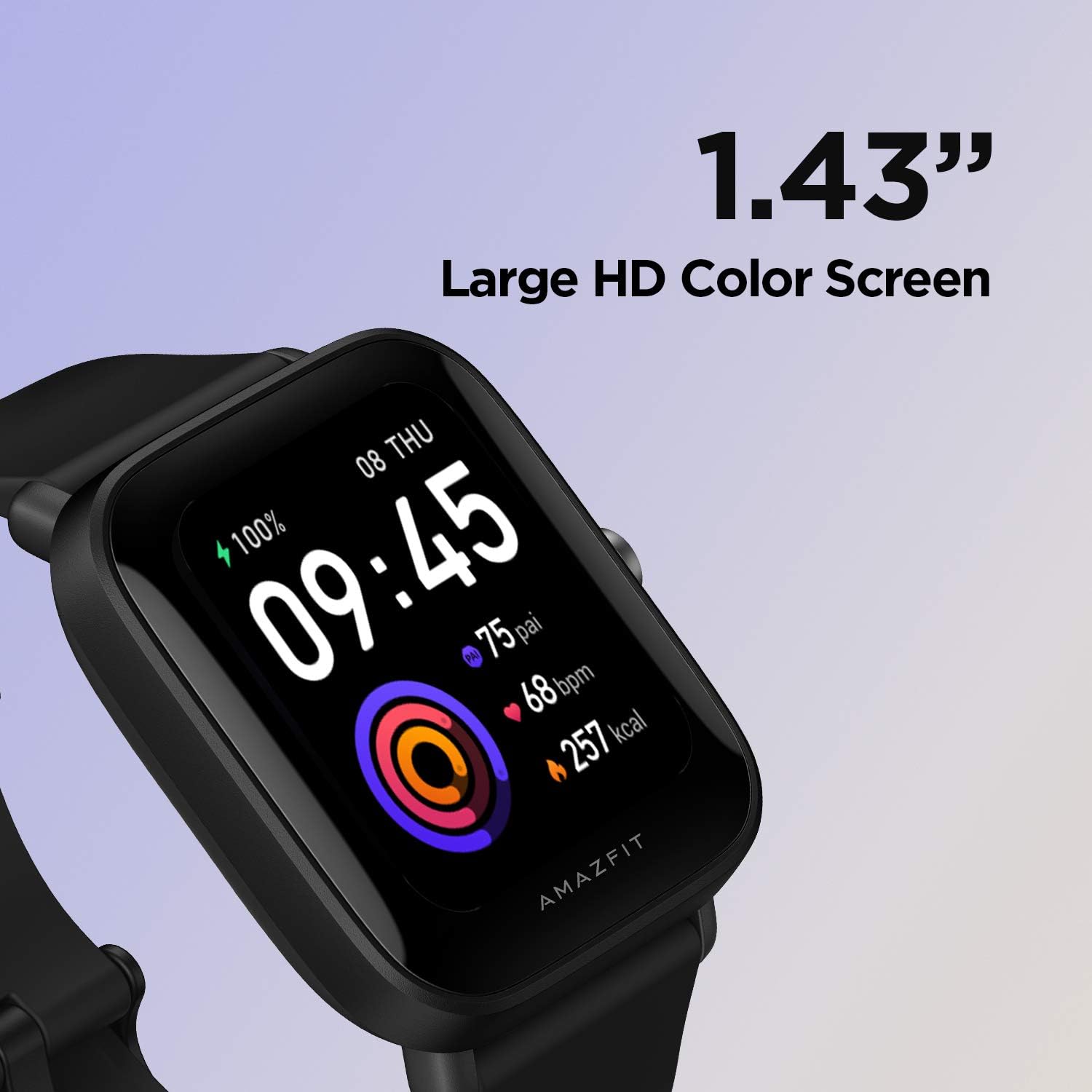 Amazfit BIP U Pro Smart Watch con GPS incorporado, duración de la batería de 9 días, rastreador de fitness, oxígeno de sangre, ritmo cardíaco,
