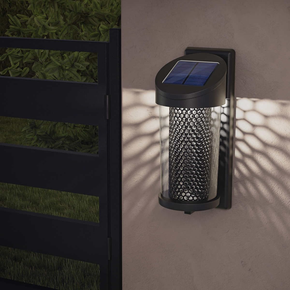 Luz solar de pared para poste GTX, paquete de 4