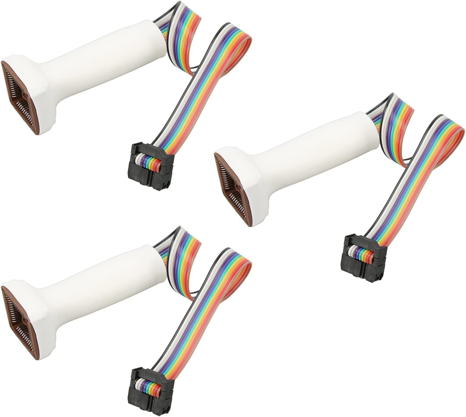 Cable adaptador de programador de llaves, 3 cables de herramienta de codificación de llaves de automóvil, cables adaptadores de lector de código