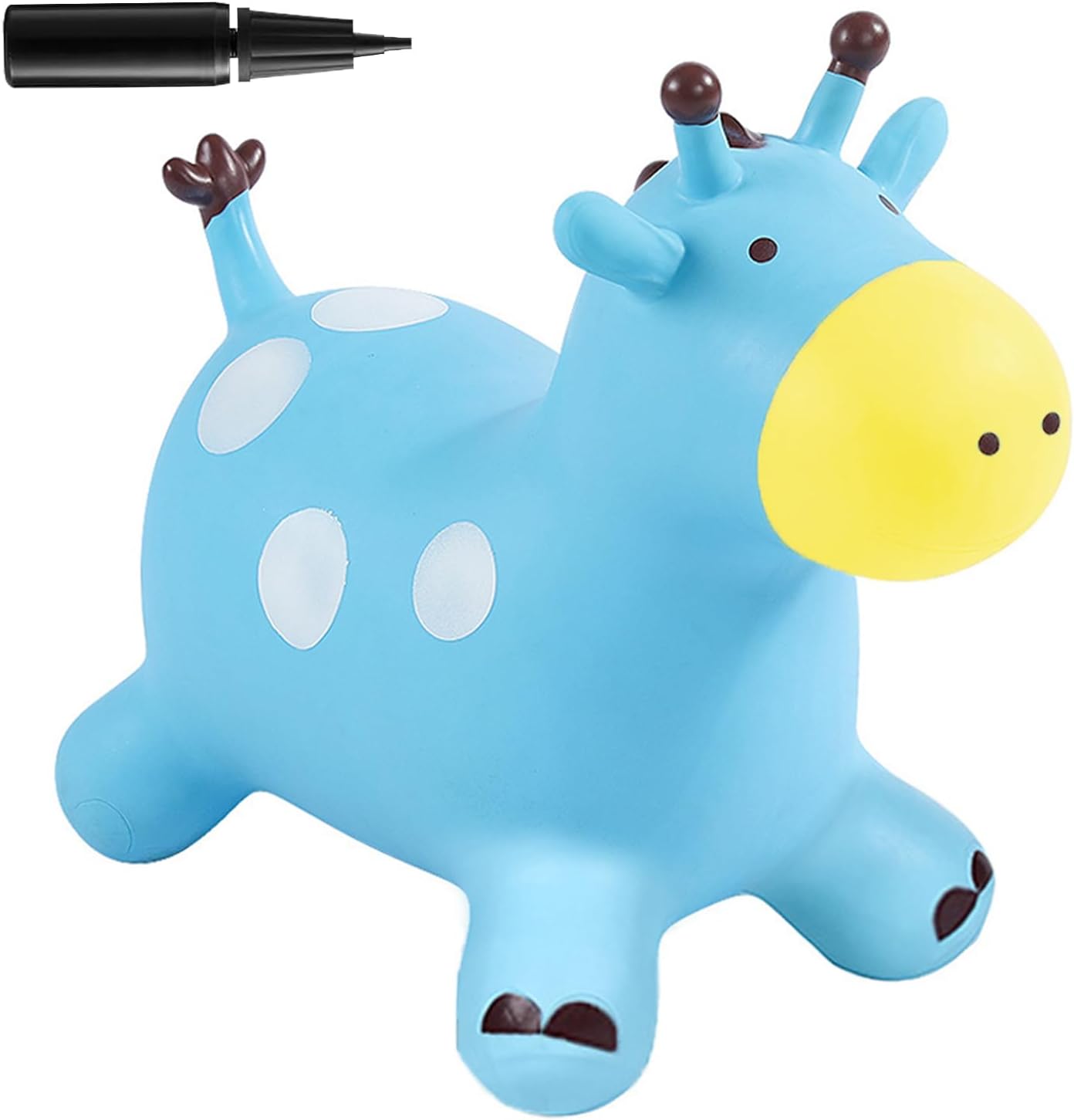 Juguete inflable de caballo animoso, juguete de caballo de salto para niños, juguete de salto favorito de los niños. Perfecto para cumpleaños,